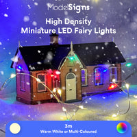 High Density Miniature LED Christmas Fairy Lights for Model Railways and Dioramas