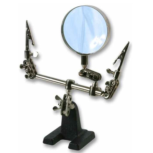 Third Hand Clamp Tool with Magnifier