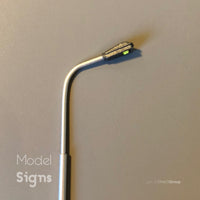 5x Curved Arm OO Gauge LED Street Lights