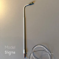 5x Curved Arm OO Gauge LED Street Lights