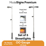 ModelSigns Premium - 5x OO Gauge LED Platform Lights